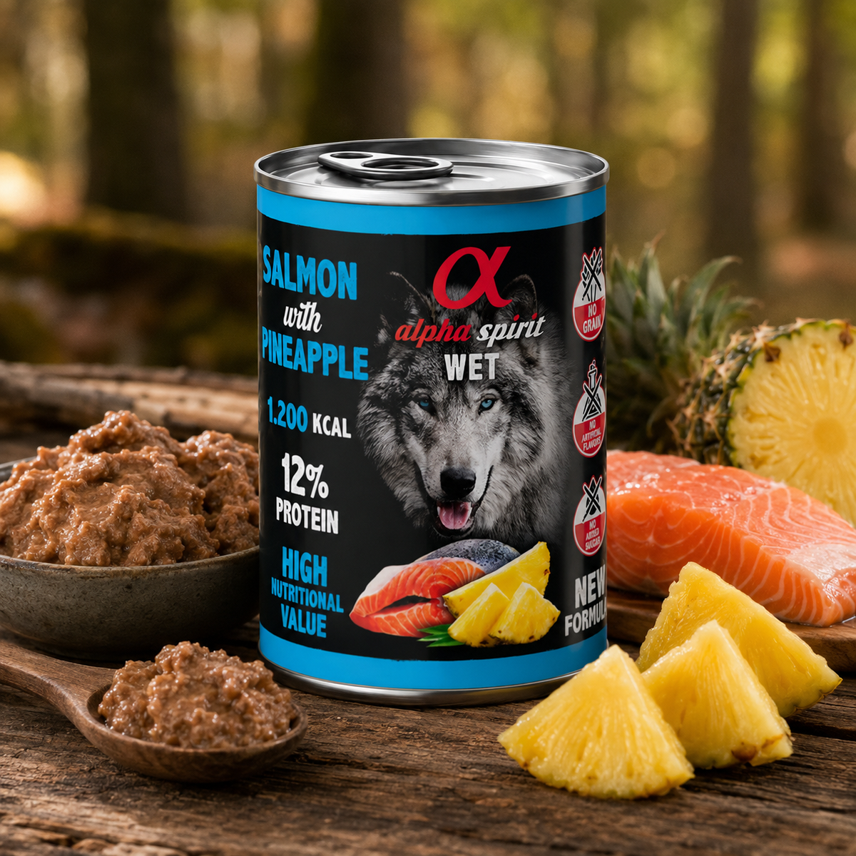 Alpha Spirit Salmón con Piña