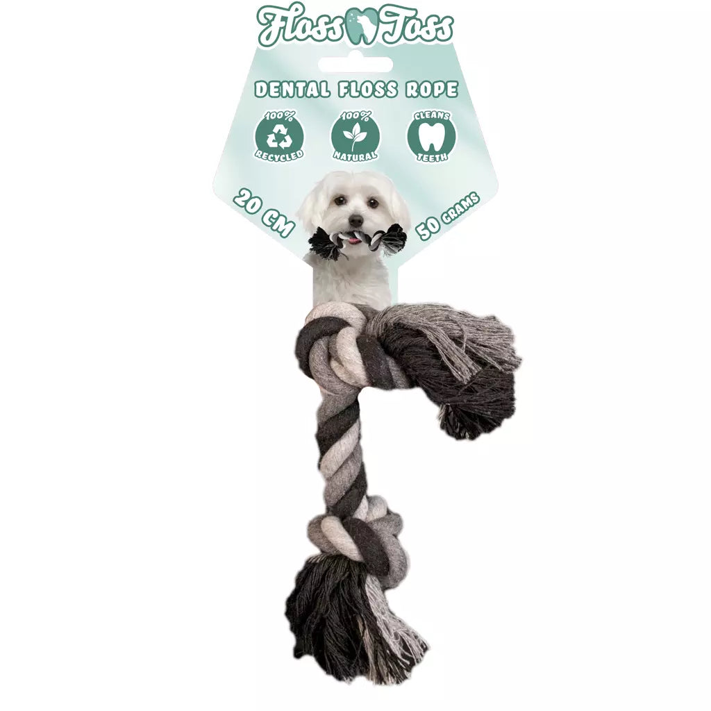 Floss Toss Dental Rope 2 Knot 40cm