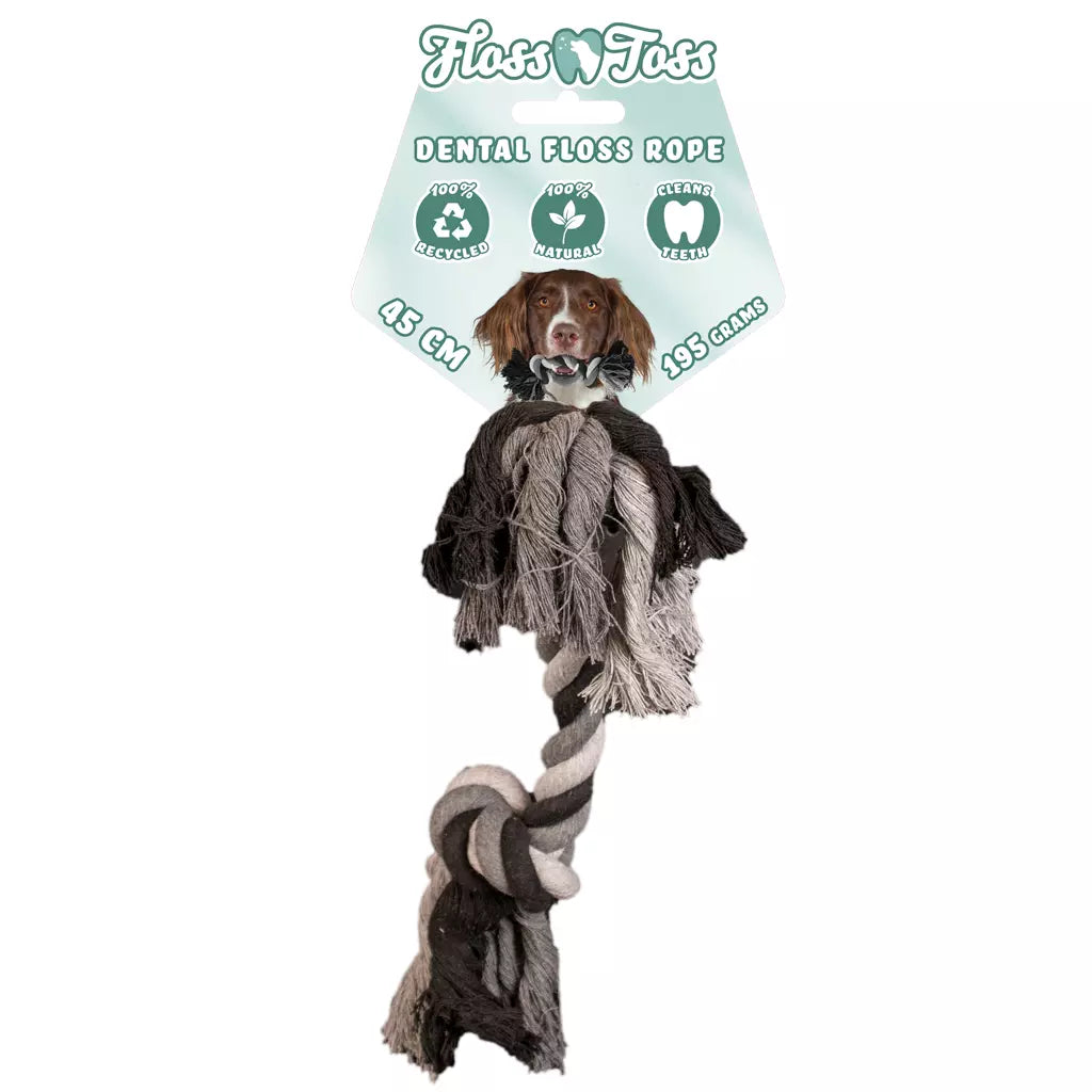 Floss Toss Dental Rope 2 Knot 40cm