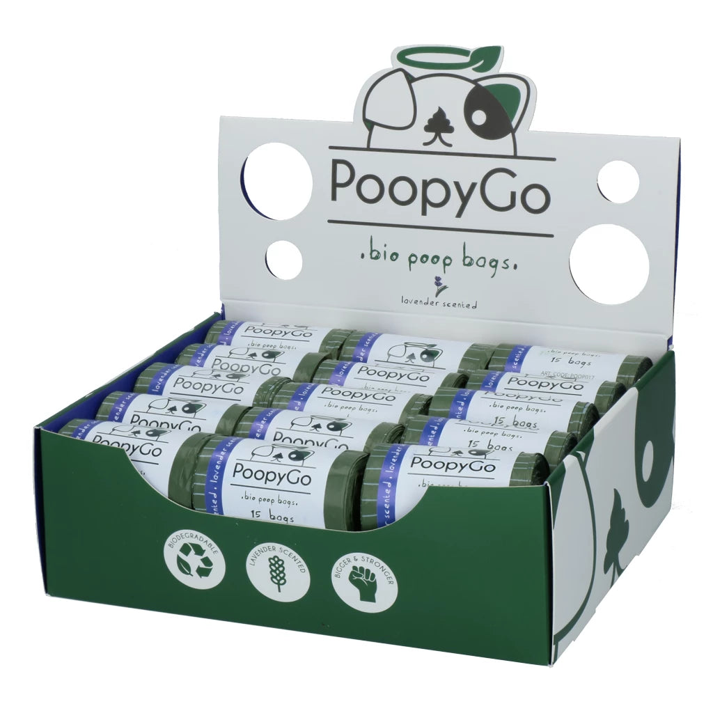 PoopyGo Eco Friendly 450 Bolsas Biodegradables Lavanda