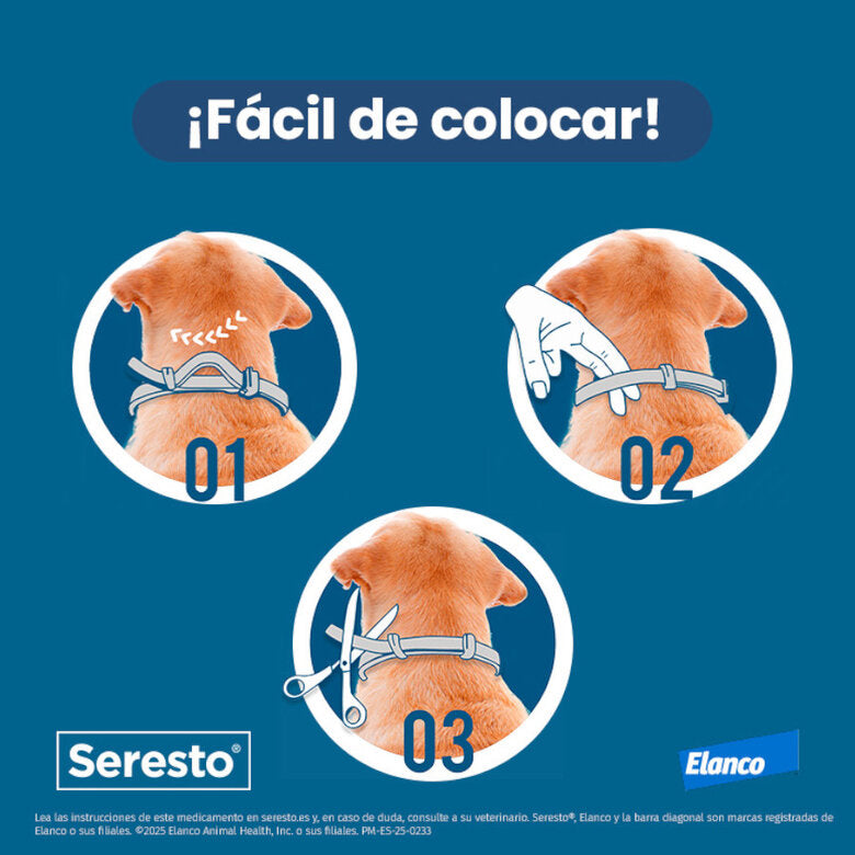 Seresto Collar Antiparasitario para Perros > 8 kg — 70 cm