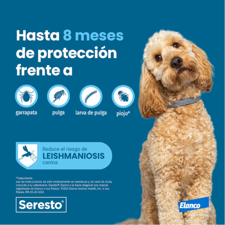 Seresto Collar Antiparasitario para Perros > 8 kg — 70 cm