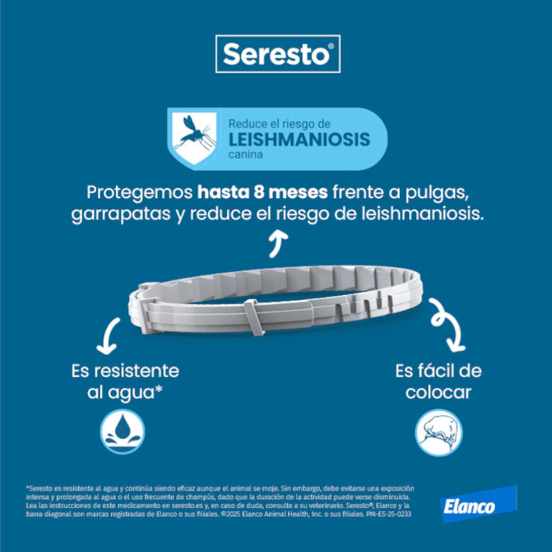 Seresto Collar Antiparasitario para Perros > 8 kg — 70 cm