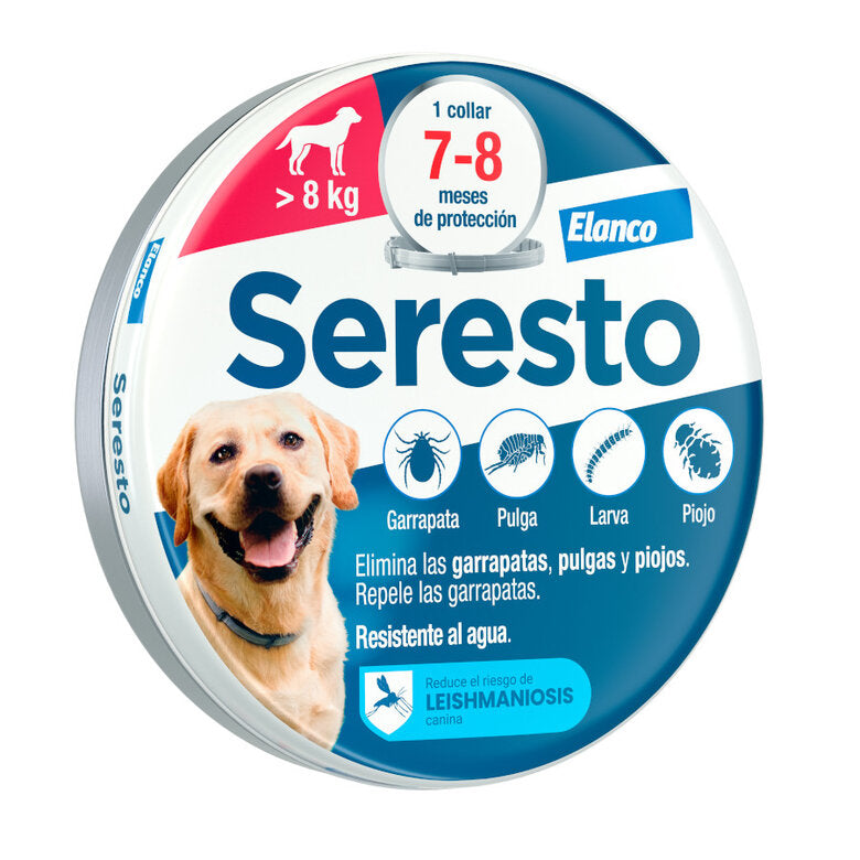 Seresto Collar Antiparasitario para Perros > 8 kg — 70 cm