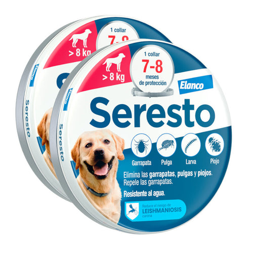 Seresto Collar Antiparasitario para Perros > 8 kg — 70 cm